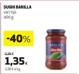 Coop Sughi Barilla offerta
