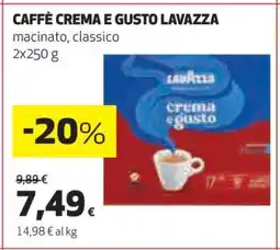 Coop CAFFÈ CREMA E GUSTO LAVAZZA offerta