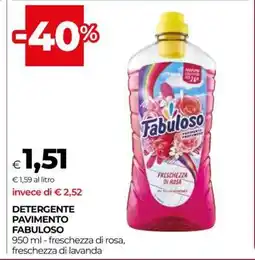 Coop DETERGENTE PAVIMENTO FABULOSO offerta