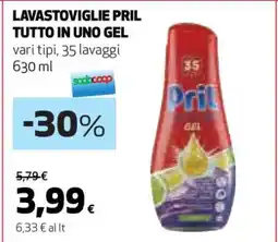 Coop LAVASTOVIGLIE PRIL TUTTO IN UNO GEL offerta