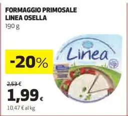 Coop FORMAGGIO PRIMOSALE LINEA OSELLA offerta