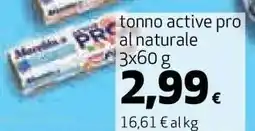 Coop tonno active pro al naturale offerta