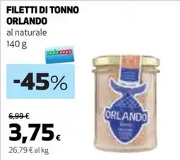 Coop Filetti di Tonno Orlando offerta