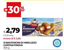 Coop 12 Bastoncini di Merluzzo Capitan Findus offerta