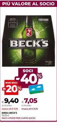 Coop Birra Beck's offerta