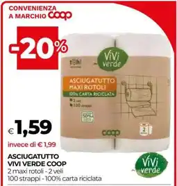 Coop ASCIUGATUTTO VIVI VERDE COOP offerta