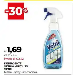 Coop DETERGENTE VETRI & MULTIUSO VETRIL offerta