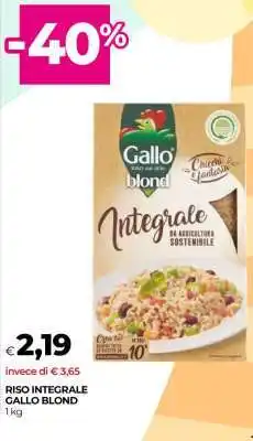 Coop RISO INTEGRALE GALLO BLOND offerta