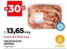 Coop POLPO PULITO MENO30 offerta