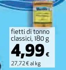 Coop fietti di tonno classici, 180 g offerta