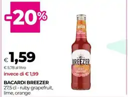 Coop BACARDI BREEZER offerta