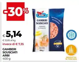 Coop Gamberi Sgusciati Arbi offerta