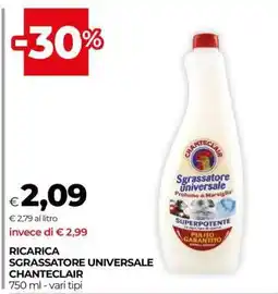Coop RICARICA SGRASSATORE UNIVERSALE CHANTECLAIR offerta