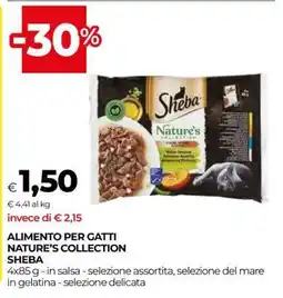 Coop ALIMENTO PER GATTI NATURE’S COLLECTION SHEBA offerta