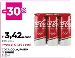 Coop COCA COLA, FANTA O SPRITE offerta