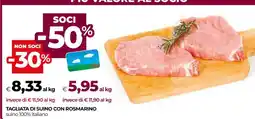 Coop Tagliata di Suino con Rosmarino offerta