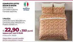 Coop Completo Letto Sogni & Bagni offerta