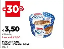 Coop Mascarpone Santa Lucia Galbani offerta