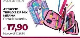 Coop ASTUCCIO TRIPLO 2 ZIP MIX MITAMA offerta