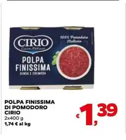 Coop Polpa Finissima di pomodoro Cirio offerta