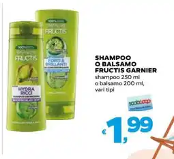 Coop Shampoo o Balsamo Fructis Garnier offerta