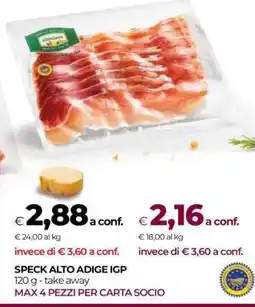 Coop Speck Alto Adige IGP offerta