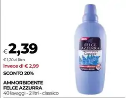 Coop AMMORBIDENTE FELCE AZZURRA offerta