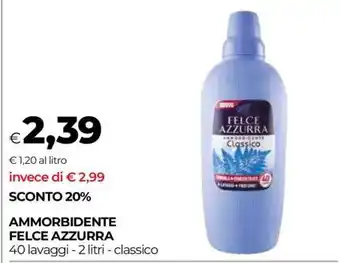Coop AMMORBIDENTE FELCE AZZURRA offerta