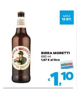 Coop BIRRA MORETTI offerta