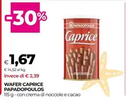 Coop WAFER CAPRICE PAPADOPOULOS offerta