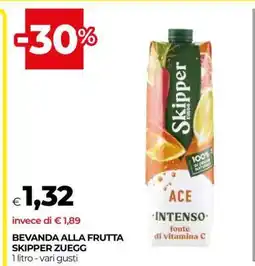 Coop Bevanda alla frutta Skipper Zuegg offerta
