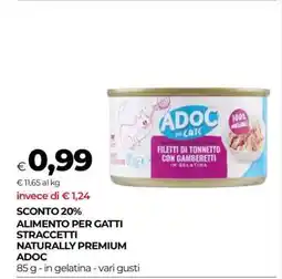 Coop ADOC FILETTI DI TONNETTO CON GAMBERETTI IN GELATINA offerta