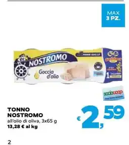 Coop Tonno Nostromo offerta