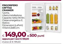 Coop FRIGORIFERO CRFT145 CRANKER offerta