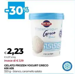Coop GELATO FROZEN YOGURT GRECO KRI KRI offerta