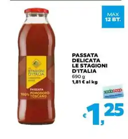 Coop PASSATA DELICATA LE STAGIONI D’ITALIA offerta