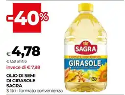 Coop Olio di Semi di Girasole Sagra offerta
