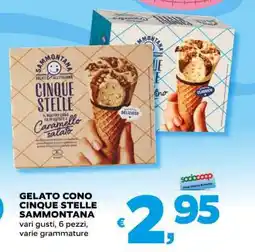 Coop GELATO CONO CINQUE STELLE SAMMONTANA offerta