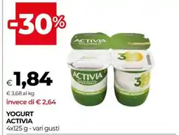 Coop YOGURT ACTIVIA offerta