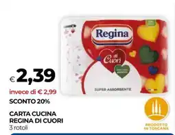 Coop Carta Cucina REGINA di Cuori offerta