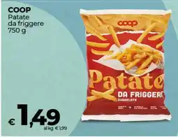 Coop COOP PATATE DA FRIGGERE offerta