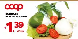 Coop Burrata in foglia Coop offerta