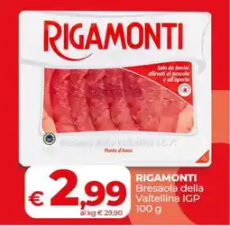 Coop RIGAMONTI Bresaola della Valtellina IGP offerta