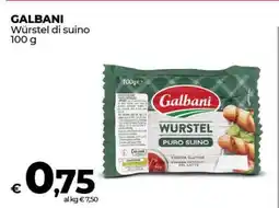Coop Galbani Würstel di suino offerta