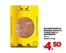 Coop MAXIBURGER DI BOVINO ADULTO CARNI DELLA MAREMMA offerta