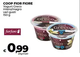 Coop COOP FIOR FIORE Yogurt Greco offerta