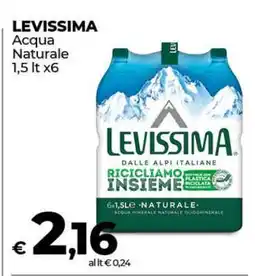 Coop LEVISSIMA ACQUA NATURALE offerta