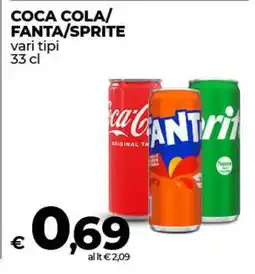 Coop Coca Cola/Fanta/Sprite offerta