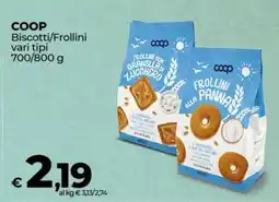 Coop COOP Biscotti/Frollini vari tipi offerta