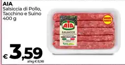 Coop AIA Salsiccia di Pollo, Tacchino e Suino 400 g offerta